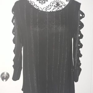 Jennifer Lopez Cold Shoulder Blouse